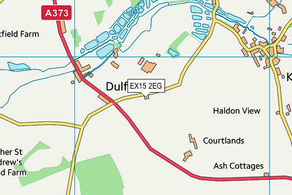 EX15 2EG map - OS VectorMap District (Ordnance Survey)