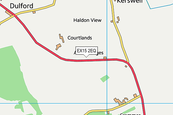 EX15 2EQ map - OS VectorMap District (Ordnance Survey)