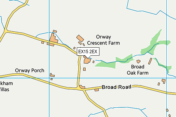 EX15 2EX map - OS VectorMap District (Ordnance Survey)