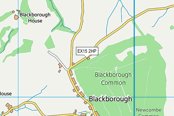 EX15 2HP map - OS VectorMap District (Ordnance Survey)