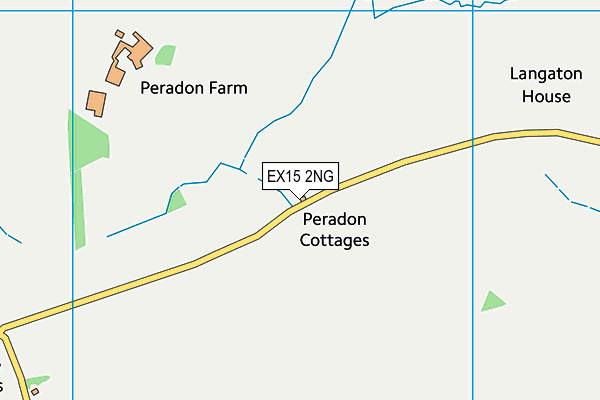 EX15 2NG map - OS VectorMap District (Ordnance Survey)