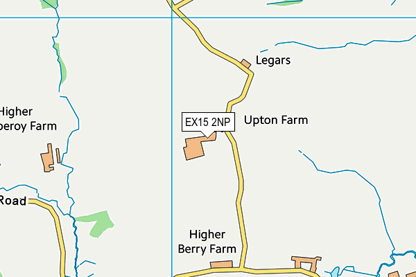 EX15 2NP map - OS VectorMap District (Ordnance Survey)
