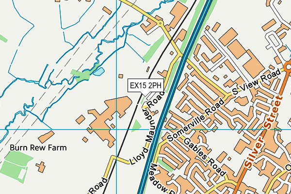 EX15 2PH map - OS VectorMap District (Ordnance Survey)