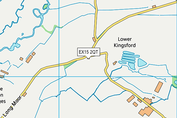 EX15 2QT map - OS VectorMap District (Ordnance Survey)