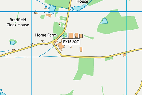 EX15 2QZ map - OS VectorMap District (Ordnance Survey)