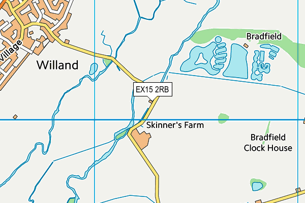 EX15 2RB map - OS VectorMap District (Ordnance Survey)