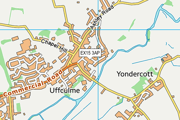 EX15 3AP map - OS VectorMap District (Ordnance Survey)