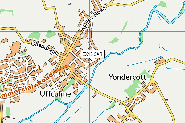 EX15 3AR map - OS VectorMap District (Ordnance Survey)