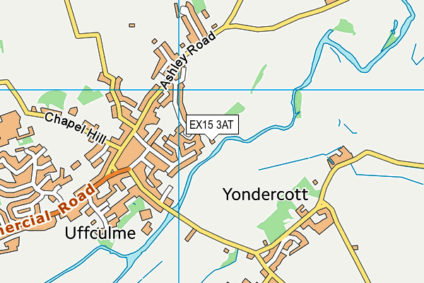 EX15 3AT map - OS VectorMap District (Ordnance Survey)