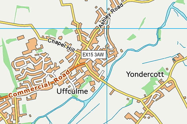 EX15 3AW map - OS VectorMap District (Ordnance Survey)