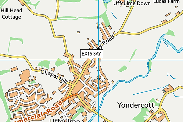 Uffculme Primary School map (EX15 3AY) - OS VectorMap District (Ordnance Survey)