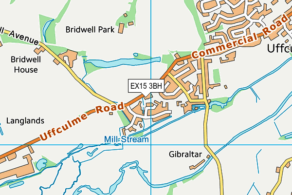 EX15 3BH map - OS VectorMap District (Ordnance Survey)