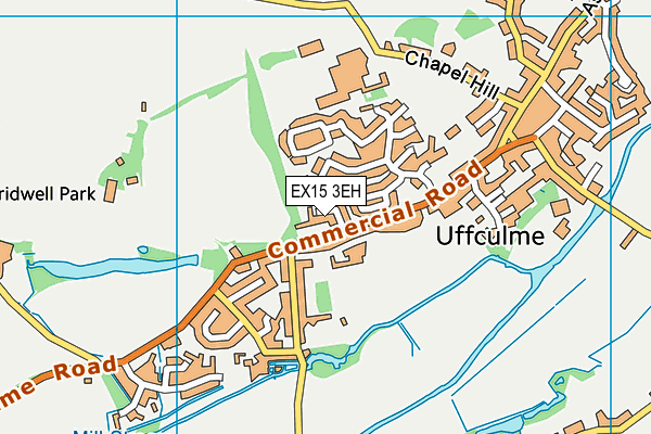 EX15 3EH map - OS VectorMap District (Ordnance Survey)