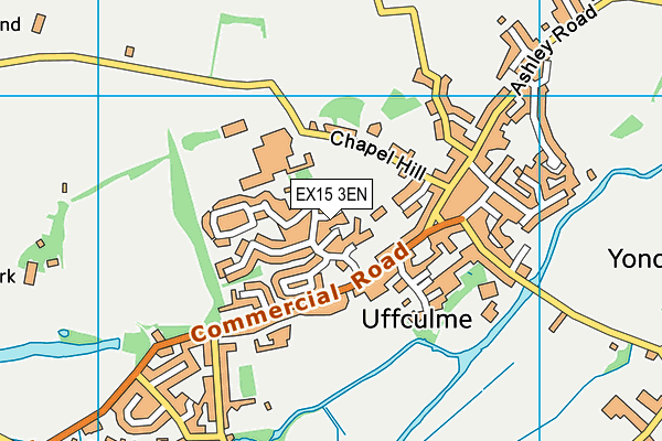 EX15 3EN map - OS VectorMap District (Ordnance Survey)