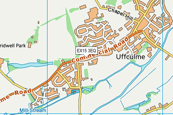 EX15 3EQ map - OS VectorMap District (Ordnance Survey)