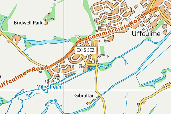 EX15 3EZ map - OS VectorMap District (Ordnance Survey)