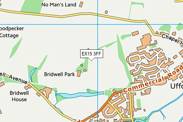 EX15 3FF map - OS VectorMap District (Ordnance Survey)