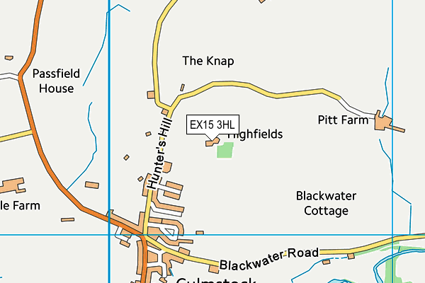 EX15 3HL map - OS VectorMap District (Ordnance Survey)