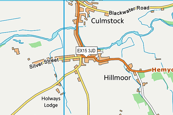 EX15 3JD map - OS VectorMap District (Ordnance Survey)