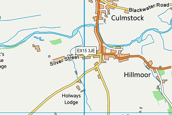 EX15 3JE map - OS VectorMap District (Ordnance Survey)