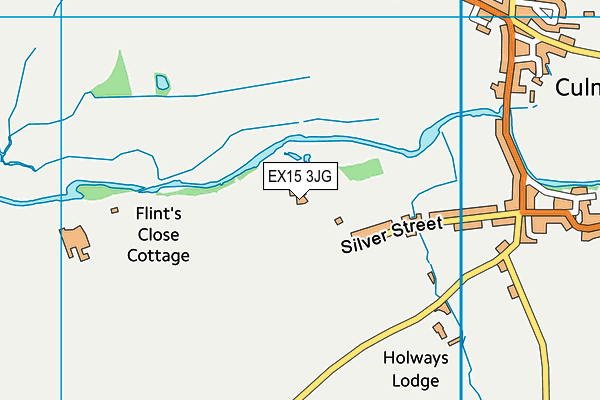 EX15 3JG map - OS VectorMap District (Ordnance Survey)