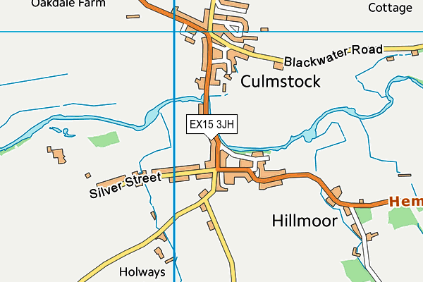 The Hams (Closed) map (EX15 3JH) - OS VectorMap District (Ordnance Survey)