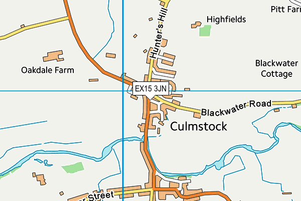 EX15 3JN map - OS VectorMap District (Ordnance Survey)