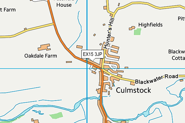 Culmstock Primary School map (EX15 3JP) - OS VectorMap District (Ordnance Survey)