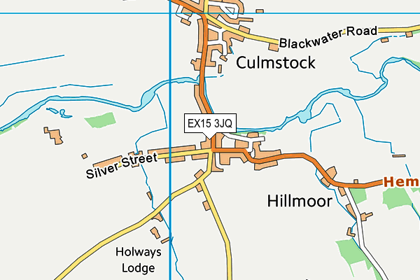 EX15 3JQ map - OS VectorMap District (Ordnance Survey)