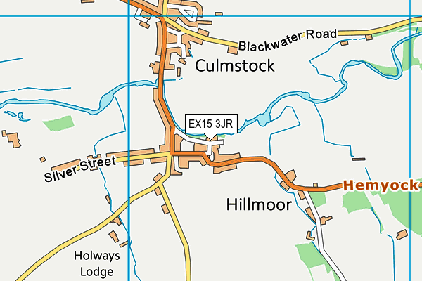 EX15 3JR map - OS VectorMap District (Ordnance Survey)