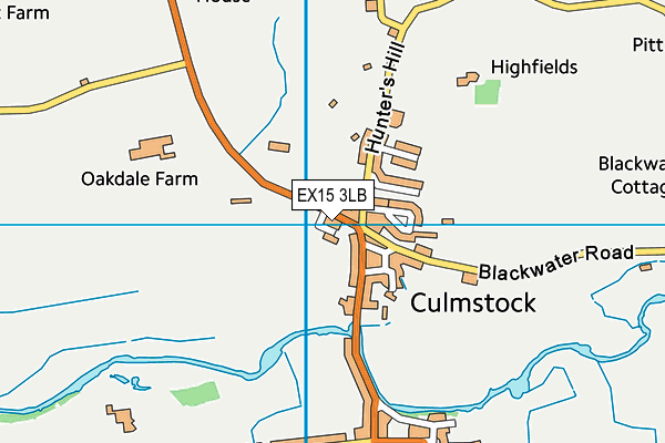 EX15 3LB map - OS VectorMap District (Ordnance Survey)