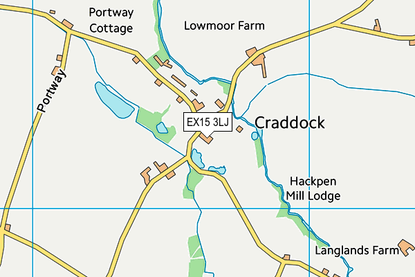 EX15 3LJ map - OS VectorMap District (Ordnance Survey)