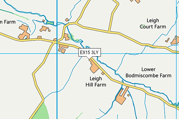 EX15 3LY map - OS VectorMap District (Ordnance Survey)