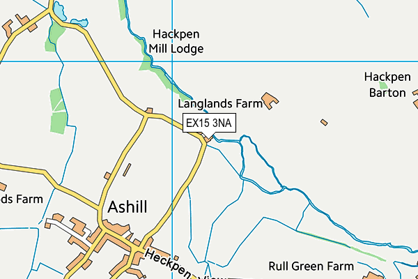 EX15 3NA map - OS VectorMap District (Ordnance Survey)