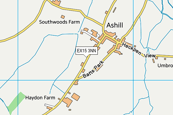 EX15 3NN map - OS VectorMap District (Ordnance Survey)