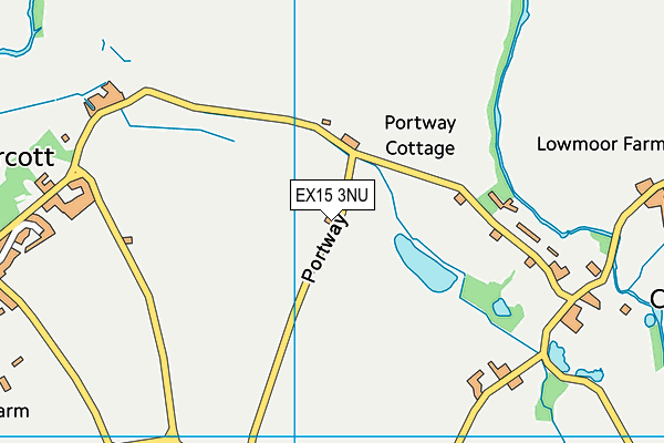 EX15 3NU map - OS VectorMap District (Ordnance Survey)