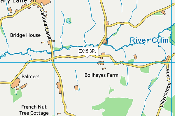 EX15 3PJ map - OS VectorMap District (Ordnance Survey)