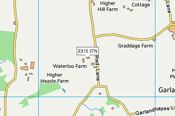 EX15 3TN map - OS VectorMap District (Ordnance Survey)