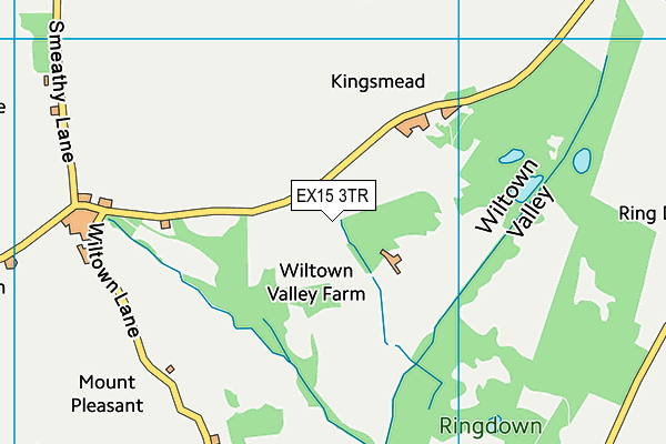 EX15 3TR map - OS VectorMap District (Ordnance Survey)