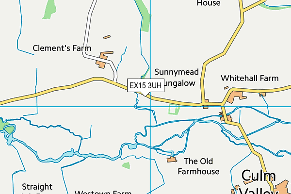 EX15 3UH map - OS VectorMap District (Ordnance Survey)