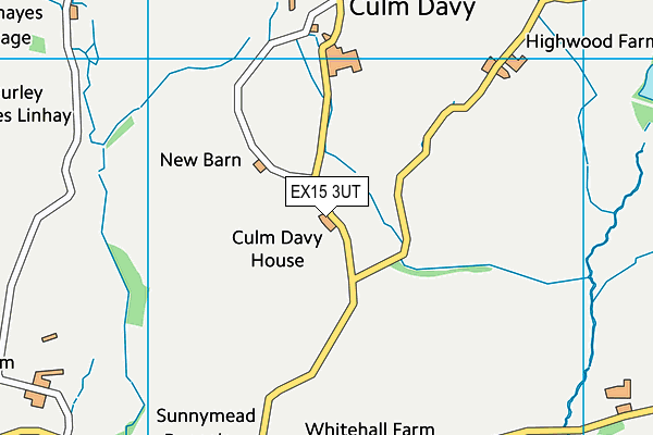 EX15 3UT map - OS VectorMap District (Ordnance Survey)