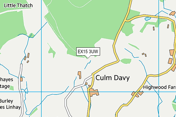 EX15 3UW map - OS VectorMap District (Ordnance Survey)