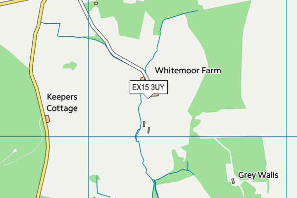 EX15 3UY map - OS VectorMap District (Ordnance Survey)