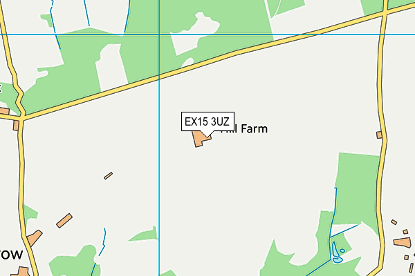 EX15 3UZ map - OS VectorMap District (Ordnance Survey)