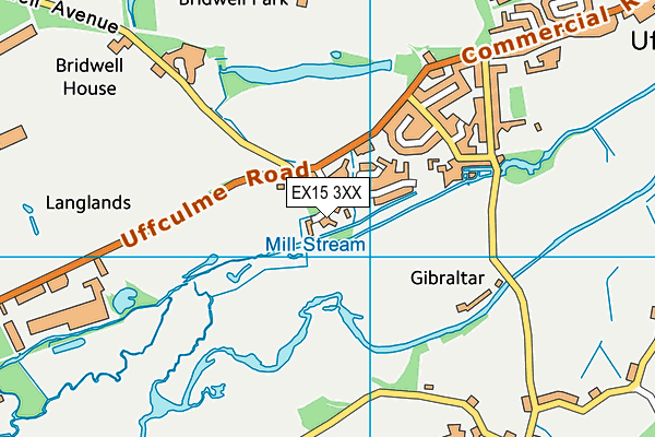 EX15 3XX map - OS VectorMap District (Ordnance Survey)