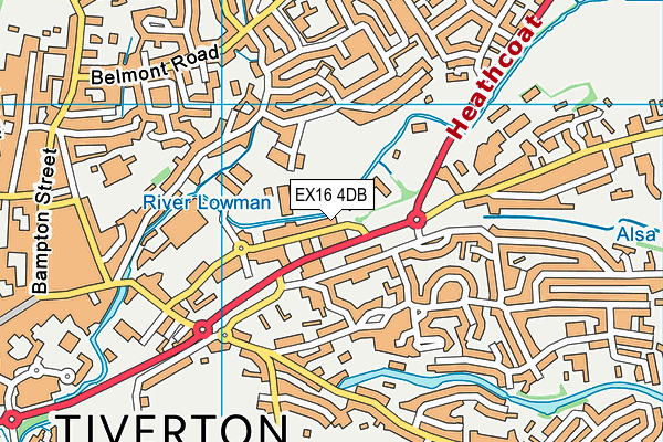 Horsdon Park map (EX16 4DB) - OS VectorMap District (Ordnance Survey)