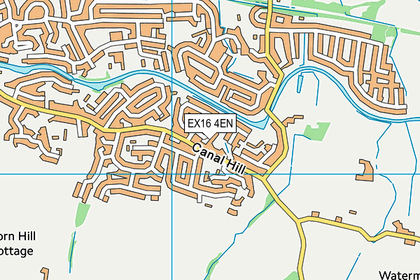 EX16 4EN map - OS VectorMap District (Ordnance Survey)