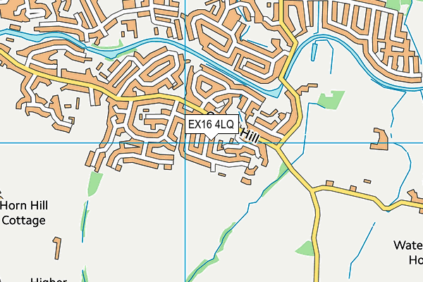 EX16 4LQ map - OS VectorMap District (Ordnance Survey)