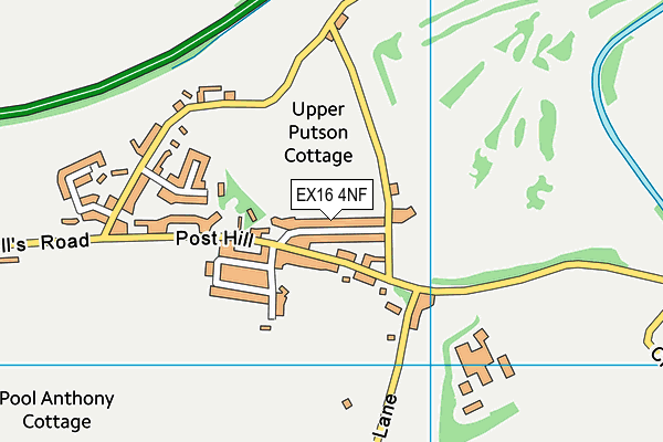EX16 4NF map - OS VectorMap District (Ordnance Survey)