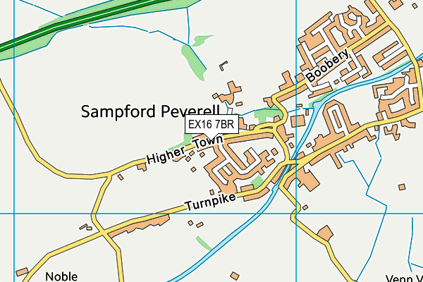 Sampford Peverell Church Of England Primary School map (EX16 7BR) - OS VectorMap District (Ordnance Survey)